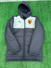 Watford FC Navy Puma Padded Winter Coat | Child Boys 10 Years Football Kit