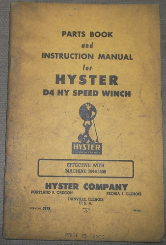 Hyster speed winch - hy,