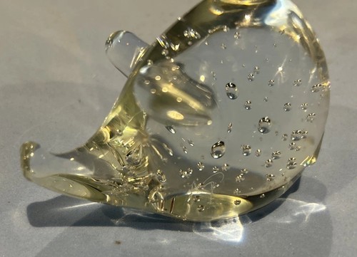 Vintage art glass pig - vintage,
