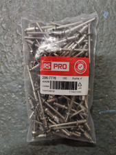 1 Bag of 100 - RS PRO Steel Blind Rivet, 4.8mm x 8mm 