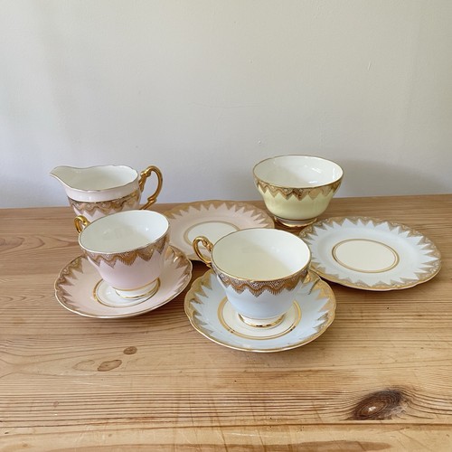 Vintage regency pink blue tea - regency,