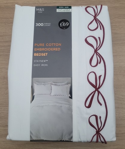 Home pure cotton bedset - m&s,