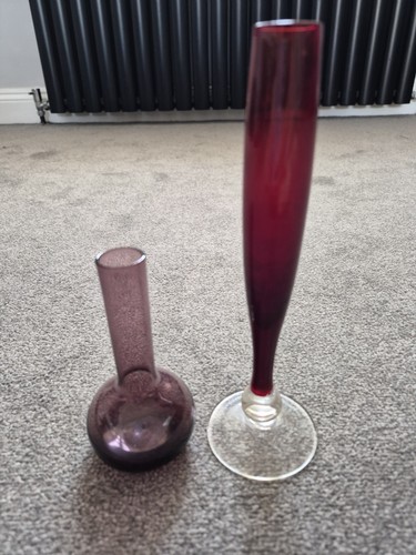 Single stem vases - x, red