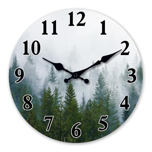 Small wooden wall clock - wooden,