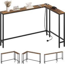 Slim L-Shaped Console Table