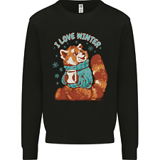 Red Panda Bear I Love Winter