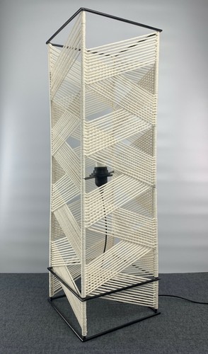 Macrame floor lamp