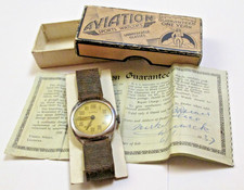 Purchased 1937 Aviation Men's Watch Boxed COA Mechanical Spares or Repairs **