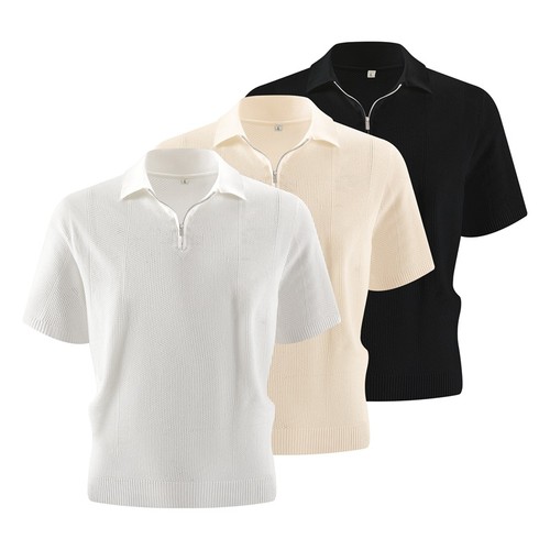 Half zipper polo neck knitted - polo,
