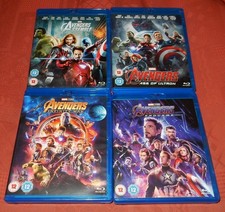 MARVEL AVENGERS BLU-RAY COLLECTION ROBERT DOWNEY JR CHRIS HEMSWORTH 5 DISCS