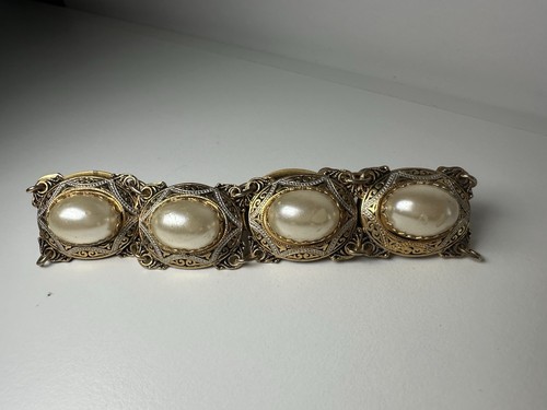 Vintage damascene bracelet - damascene,