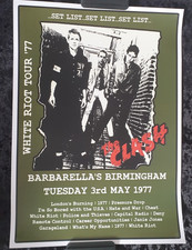 Legendary Punk icons The Clash reprint poster - for their 1977 tour White Riot