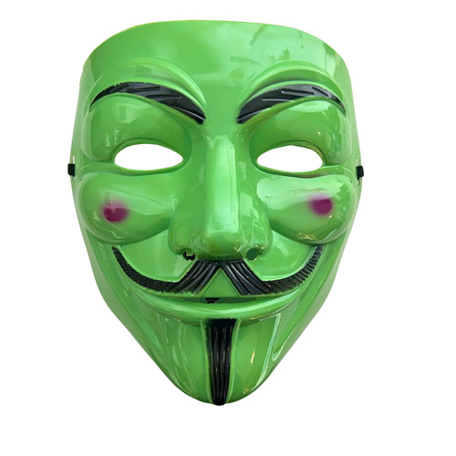 Green anonymous mask guy - green,