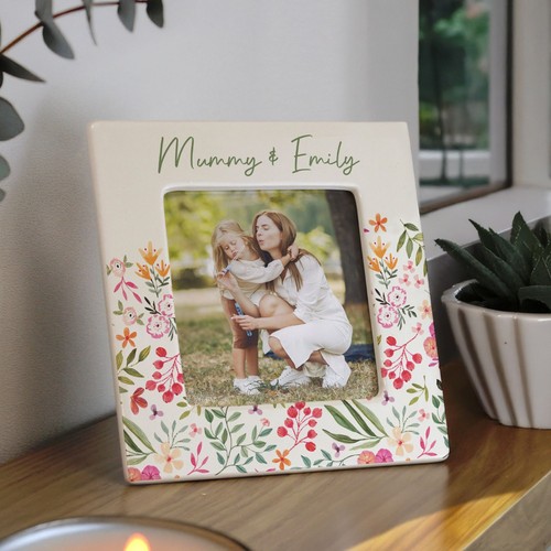Personalized floral ceramic - personalized,