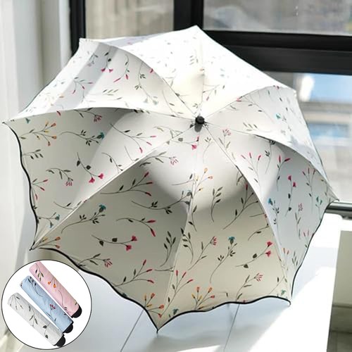 Folding floral sun umbrella - folding, 8
