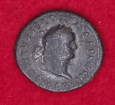 Vespasian AR Denarius Vesta