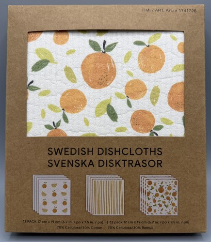 Swedish dishcloths orange - swedish,