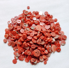 Italian Coral Beads Polished Loose Gemstone Natural Red Coral Beads 50"Carat Lot