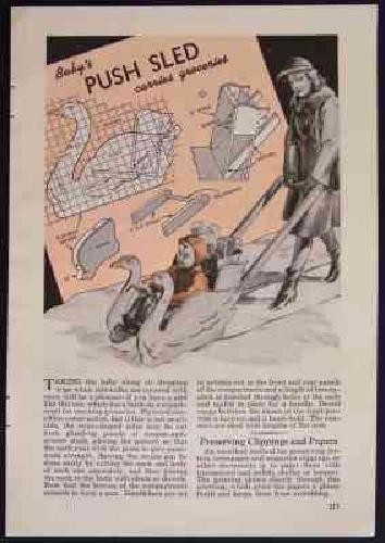 Swan push sled stroller - swan,