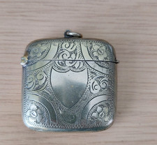 Antique Silver Metal Vesta