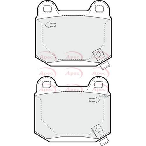Brake pads set - set, mitsubishi