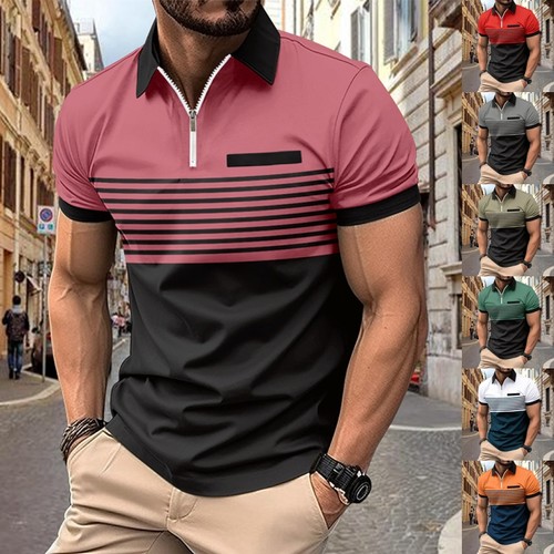 Mens polo shirt colorblock - mens,