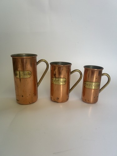Vintage set three copper - three,