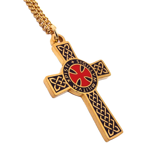 Golden stainless steel knights - golden,