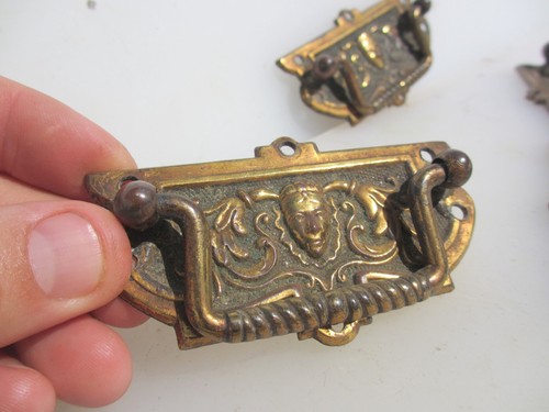 Antique brass drawer - antique,