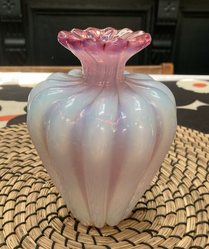 Murano glass vase opaline - murano,
