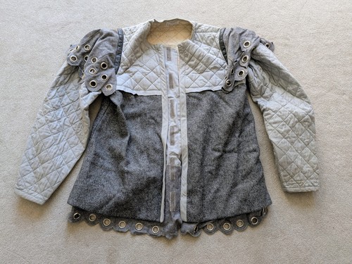 Medieval tunic grey long - -,
