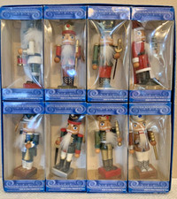 Wood Nutcracker Ornament Set