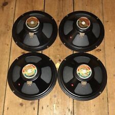 quad of Vintage  matching 4x10  JMI Celestion 10" ceramic guitar speakers 1965