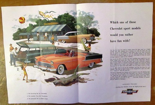 1955 chevy bel air - bel, sport
