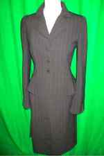 Ladies Armani  IT 40 UK 8 Black Skirt Suit Pin Stripe Business Office XS X Small