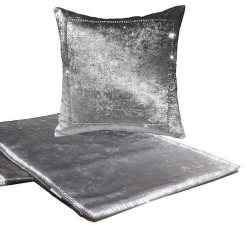 Crushed velvet runner cushion - velvet,