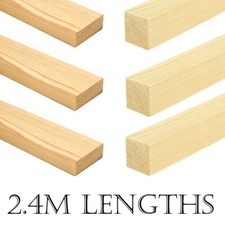2.4m Planed Wood Timber Square Edge  2x1 3x1 4x1 5x1 6x1 7x1 8x1 1x1 1.5x1.5 2x2