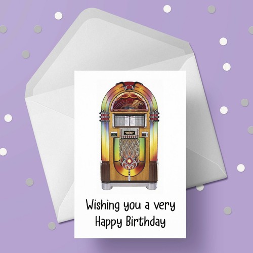 Retro jukebox birthday - retro,