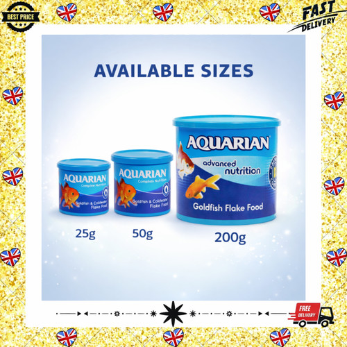 Aquarian goldfish flake food - aquarian,