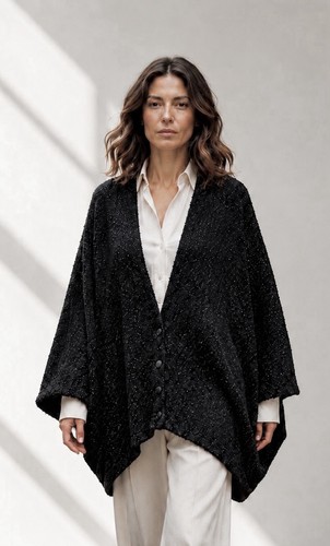 Eskandar black boucle - high, low