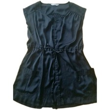 Vintage New Look Black Satin