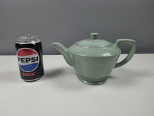Woods Ware BERYL Pattern Green Teapot - 1940's - 12.5 cm Tall