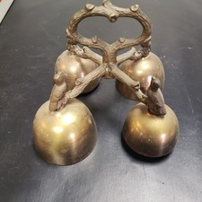 ANTIQUE BRASS SINGING BIRDS