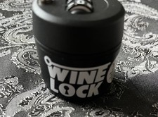 PRE-OWNED-WINE LOCK COLLAR-3 NUMBER COMBINATION LOCK-KEEP WINE SAFE!