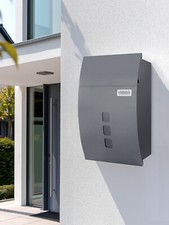 Letter Box with Lock Wall-Mounted Post Box & Viewing Windows  Post Box & 4 Keys