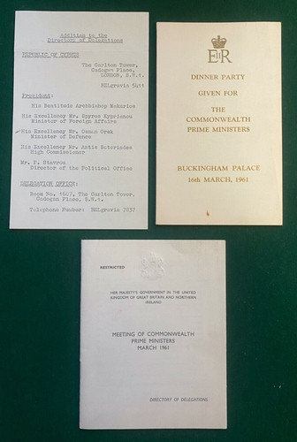 Antique royal menu - royal, queen
