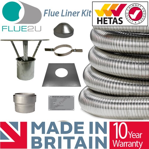 Stove flue liner kit - liner,