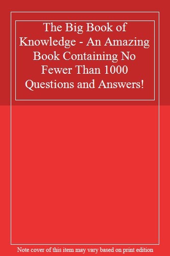 The big book knowledge an - book, of