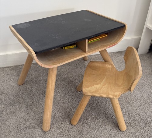 Plantoys wooden desk chair - desk, and