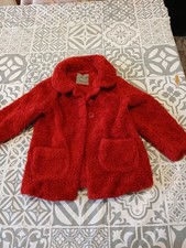 Girls Next Red Teddy Coat Age